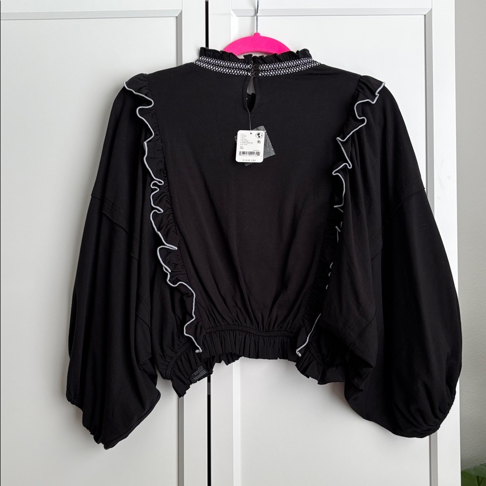 NWT Free People Embroider Me Top, XS - Picture 6 of 6